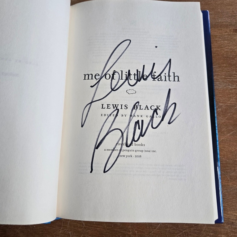 Lewis Black Me of Little Faith‎ Signed Hardcover Book Autograph - Picture 2 of 9